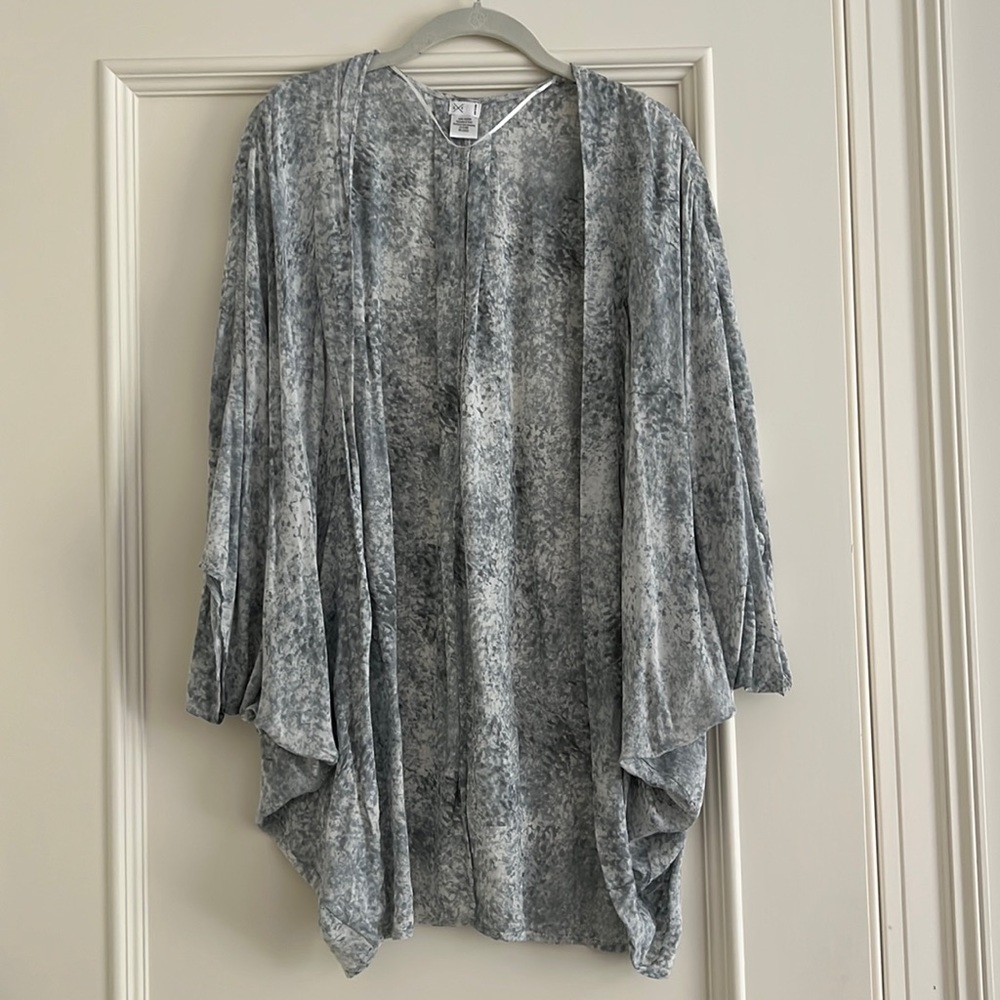 Lightweight Viscose Open Front Cardigan